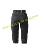 Softball Pipe Plus Black Pant With White Piping